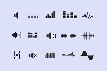 15 Sound Wave Icons