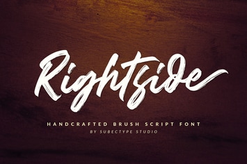 Rightside - Brush Font