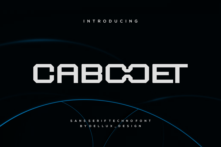 Cabooet - Sans Serif Techno Font