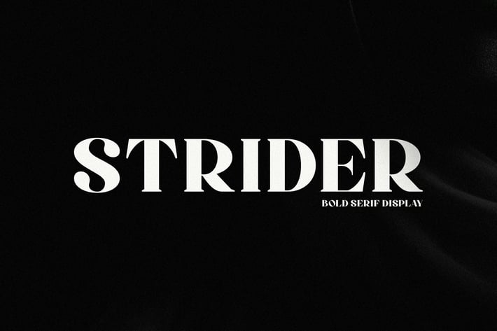 Strider - Bold Serif Display