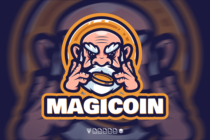MAGIC CRYPTO LOGO MASCOT