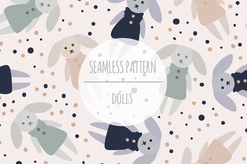 Dolls – Seamless Pattern