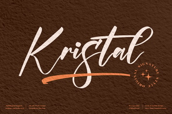 Kristal Signature Handwritten Font
