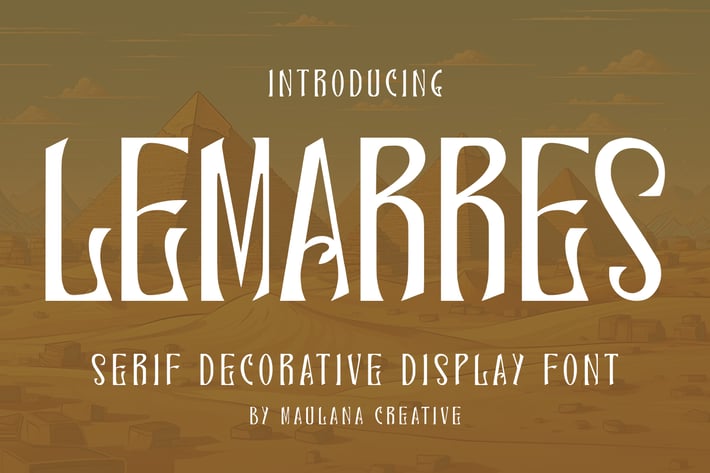 Lemarres Decorative Display Font