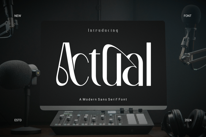 Actual - Modern Sans Serif Font