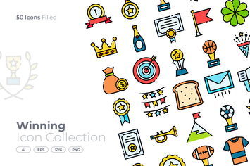 Winning Filled Icon