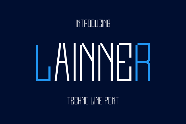 Lainner Techno Line Font.