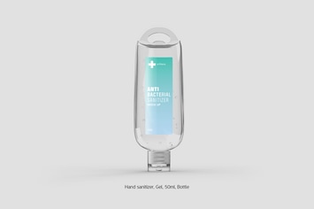 Hand Sanitizer Gel 50ml Bottle Front