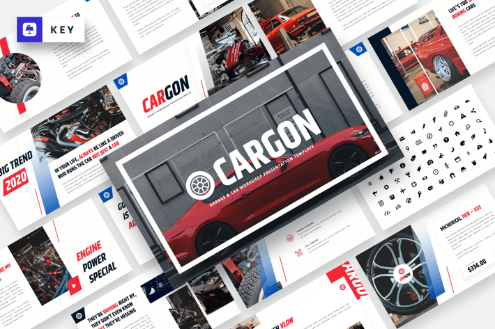 CARGON - Garage & Car Workshop Keynote Template