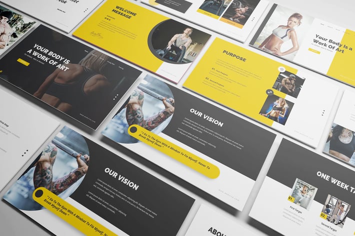 Gym and Fitness Powerpoint Presentation Template