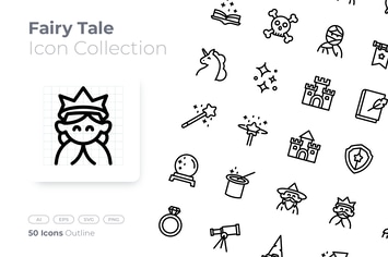 Fairy Tale Outline Icon