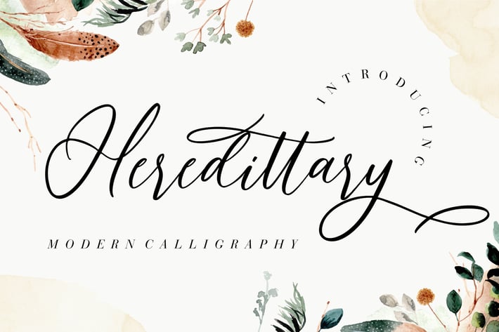 Heredittary Modern Calligraphy