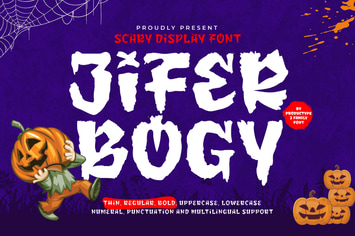 Jifer Bogy - Halloween Display Font