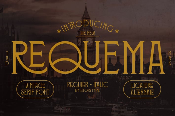 Requema Vintage Serif Font
