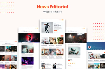 News Editorial Website Template