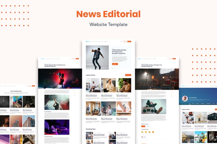 News Editorial Website Template