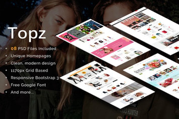 Topz - Multipurpose eCommerce PSD Template
