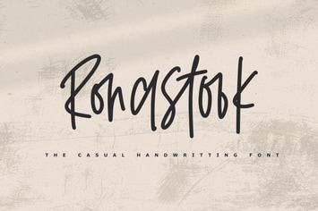 Ronastook - Minimal Handwritting Font