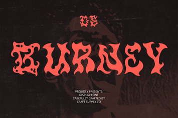 Burney – Black Metal Font