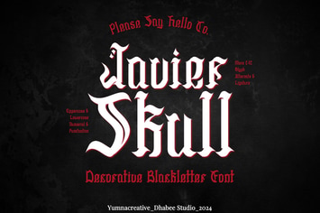 Javier Skull - Decorative Blackletter Font
