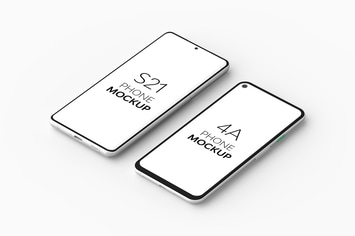 4A Phone & S21 Phone Mockup