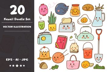 Kawaii Doodle Set