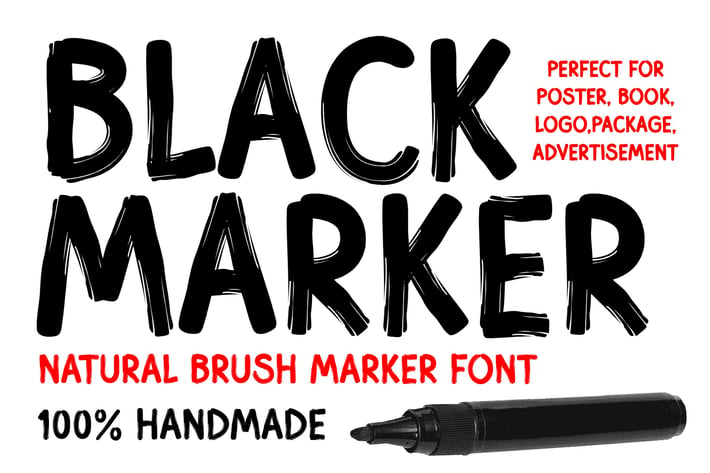 Black Marker Business Font