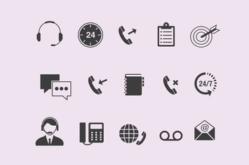 15 Call Center Icons