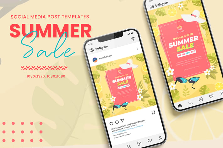 Hello Summer Sale Banner Templates