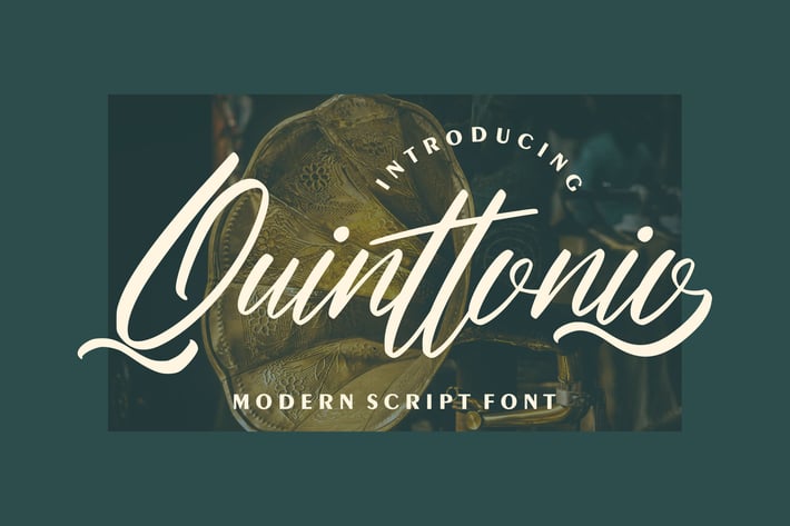 Quinttonio | Modern Script Font