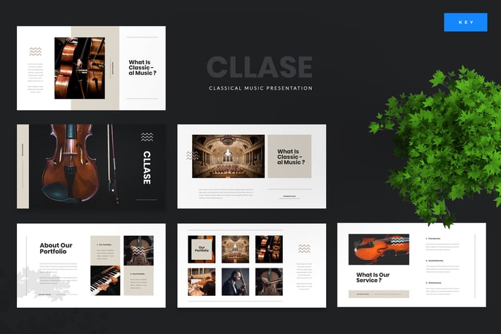 Cllase - Classical Music Keynote Template