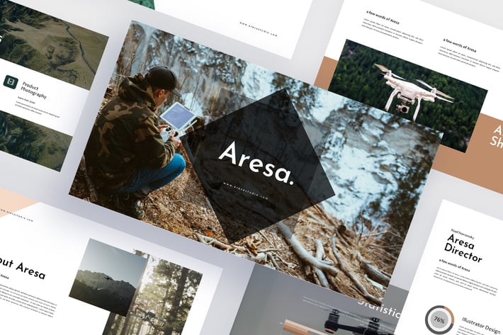 Aresa - Drone Photography Powerpoint Template
