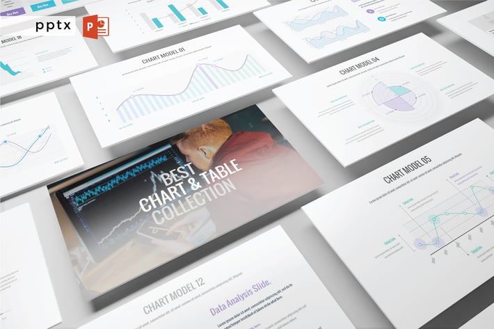 BEST CHART & TABLE COLLECTION  - Powerpoint  V365