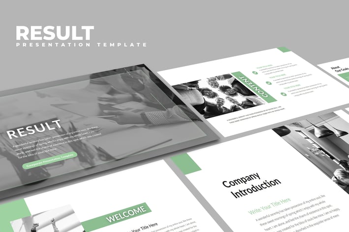 Result - Coorporate Business Keynote Template