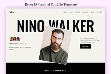Nino - React JS Personal Portfolio Template