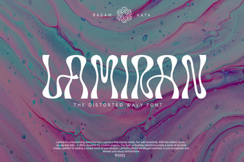 Lamiran - Distorted Wavy Font