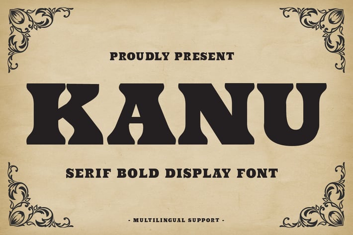Kanu - Serif Display Font