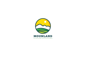 Mountain Land Logo Template