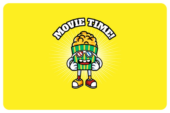 Pop Corn Movie - Mascot & Esport Logo