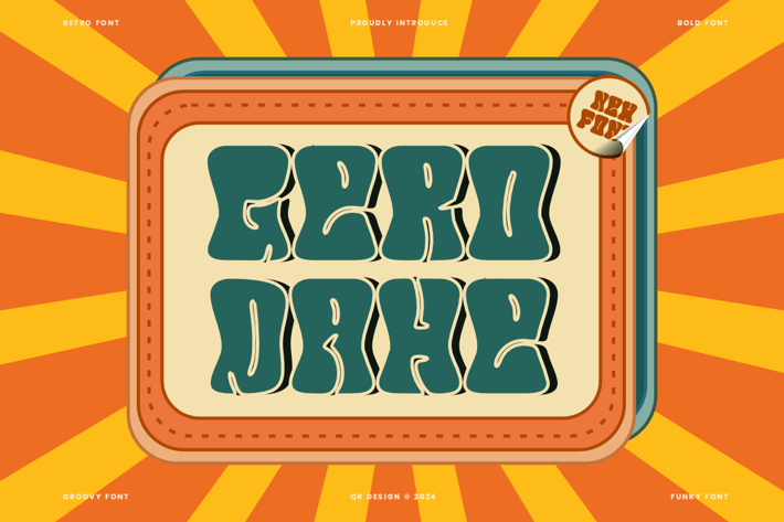 Gerodahe - Groovy & Funky Font