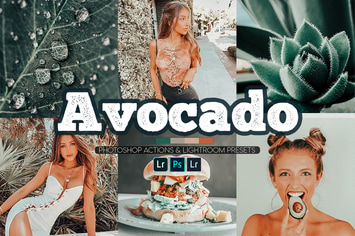 Avocado Green Photoshop Actions + Lightroom Preset