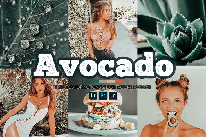 Avocado Green Photoshop Actions + Lightroom Preset