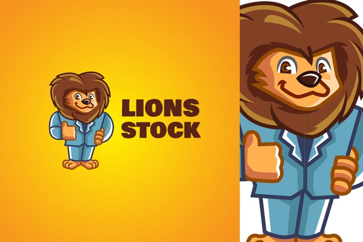 Lion Business - Mascot Logo