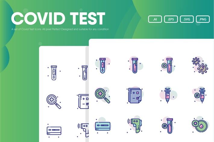 Covid Test Icon Pack