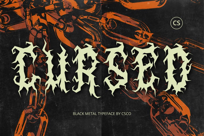 Cursed – Black Metal Font