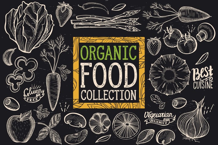 Vegetarian food elements