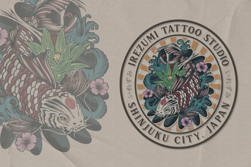 Koi V2 - Tattoo Logo