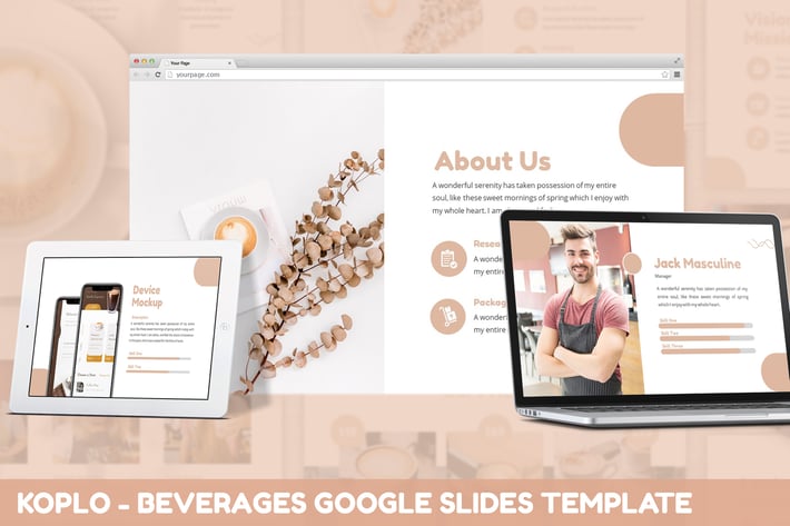 Koplo - Beverages Google Slides Template