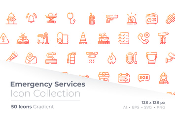 Emergency Service Gradient Icon
