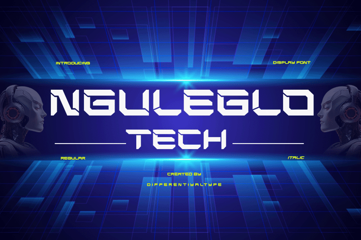 Nguleglo Tech - Display Font
